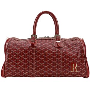 GOYARD Croix Jules 40 波士頓包，迷你波士頓包，PVC材質，紅色，手提包，A4尺寸，雙拉鍊，男女通用 [二手]