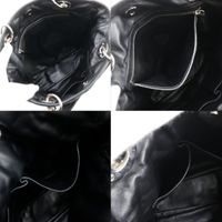크리스찬 디올 Dior 레이디 디올 토트백 카나주 체인 토트 램스킨 블랙 어깨걸이, 손잡이, A5 자석 타입 레이디 디올 여성용【중고】