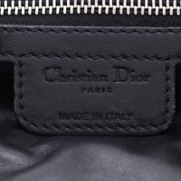 크리스찬 디올 Dior 레이디 디올 토트백 카나주 체인 토트 램스킨 블랙 어깨걸이, 손잡이, A5 자석 타입 레이디 디올 여성용【중고】