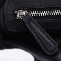 크리스찬 디올 Dior 레이디 디올 토트백 카나주 체인 토트 램스킨 블랙 어깨걸이, 손잡이, A5 자석 타입 레이디 디올 여성용【중고】