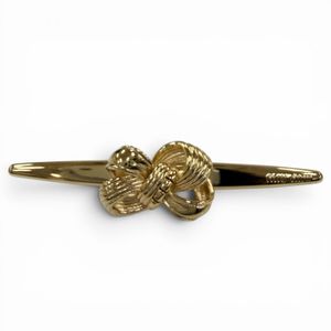 Mint condition☆MIUMIU 5IF273 Metal Hair Barrette Hair Accessory Clip Gold Made in Italy Women's Comes with Box and Dust Bag Original Price 63,800 yen