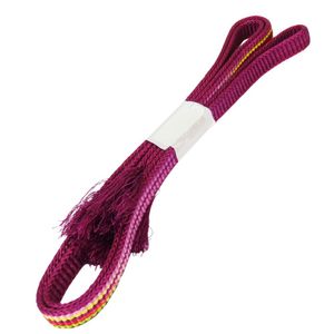 Flat braided cord obi sash, pure silk [Used]
