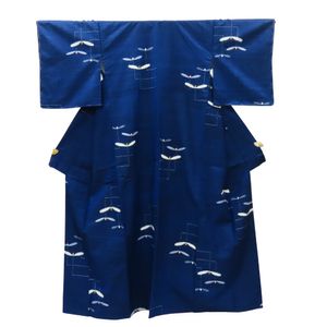 Tsumugi silk kimono (used)