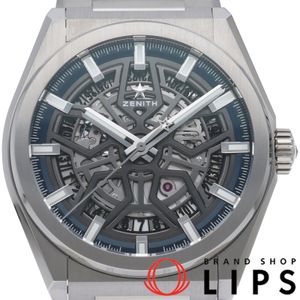 Zenith Defy Classic Skeleton 41mm 95.9000.670/78.M9000 Box, Warranty Card, Titanium, Men's Watch, Transparent, Polished, Excellent Condition [Used]