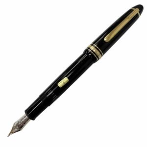 Mint Condition □ MONTBLANC Vintage Meisterstück 146 Fountain Pen, 14K B Nib, Black & Gold, Made in West Germany, Men's