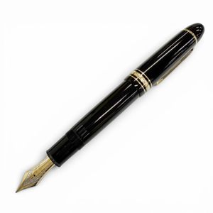Mint condition △ MONTBLANC Meisterstück 149 pix 18K M nib White Star fountain pen Black Gold Made in Germany Men's Recommended ◎