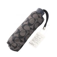 [Used] COACH Signature Folding Umbrella, Gray, Unisex, Unused