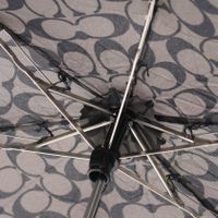 [Used] COACH Signature Folding Umbrella, Gray, Unisex, Unused