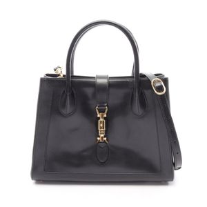 【중고】 구찌 GUCCI 핸드백 재키 1961 2WAY 649016 블랙 가죽 재키1961 2way 토트 여성용 Used A