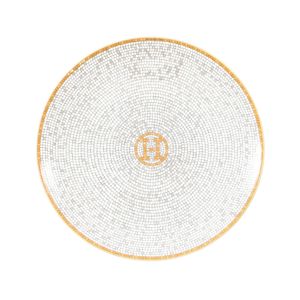 [Used] Hermes HERMES Tableware Mosaic 24 16cm Plate Gray Other 24 Plate Plate Used A