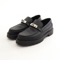 Hermes Loafers Icon Kelly Buckle Black Leather Moccasins Hermes Black Leather Kelly Buckle Loafers Size 41 main image 4