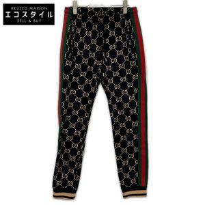 Gucci 695976 GG all-over print sweatpants, size S [Used]