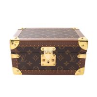 [Used] Louis LOUIS VUITTON Coffret Trésor 24 Monogram Jewelry Box Accessory Case M47000 Leather Coffret Trésor 24 Women's Used A