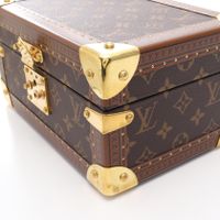 [Used] Louis LOUIS VUITTON Coffret Trésor 24 Monogram Jewelry Box Accessory Case M47000 Leather Coffret Trésor 24 Women's Used A