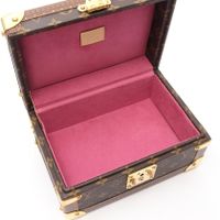 [Used] Louis LOUIS VUITTON Coffret Trésor 24 Monogram Jewelry Box Accessory Case M47000 Leather Coffret Trésor 24 Women's Used A