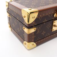 [Used] Louis LOUIS VUITTON Coffret Trésor 24 Monogram Jewelry Box Accessory Case M47000 Leather Coffret Trésor 24 Women's Used A