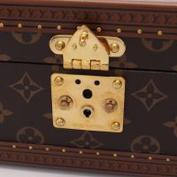 [Used] Louis LOUIS VUITTON Coffret Trésor 24 Monogram Jewelry Box Accessory Case M47000 Leather Coffret Trésor 24 Women's Used A