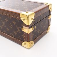 [Used] Louis LOUIS VUITTON Coffret Trésor 24 Monogram Jewelry Box Accessory Case M47000 Leather Coffret Trésor 24 Women's Used A