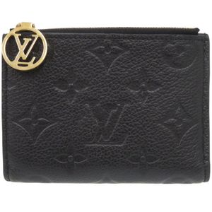 Excellent condition Louis Vuitton Portefeuille Lisa Monogram Empreinte M83365 IC Noir Bi-fold Wallet Black LV 1007 [Used] LOUIS VUITTON