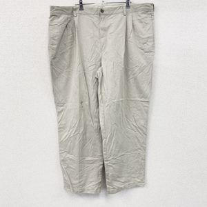 L.L.Bean Chino Pants, Zip Fly, Light Beige, Size 44, Used