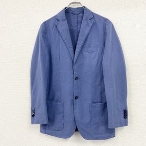 Tailored jacket, striped, blue, vintage.