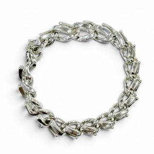 Mint condition ◇ TIFFANY&Co. Tiffany Forge Medium Link Bracelet, High Polish 925 Sterling Silver, Current Model, Weight 37.6g, Men's, Retail Price ¥308,000
