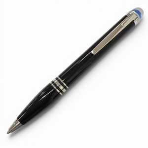 Unused item □ MONTBLANC Starwalker New Model Blue Dome Ballpoint Pen Black Silver Made in Germany Men's Pen Writing Tested Comes with Box