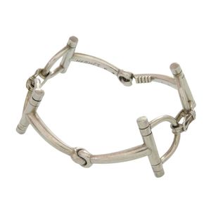Excellent condition Hermes Horsebit silver vintage antique sterling silver 925 silver bangle 1481 [Used] HERMES men's