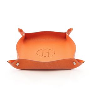 【中古】 Hermes 爱马仕 Vide-Poches Mises et Relances 托盘 Potiron 橙色 其他家用物品