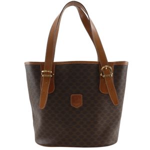 CELINE Macadam Bucket 托特包 Vintage PVC 棕色 单肩/手提 A5 女士【中古】