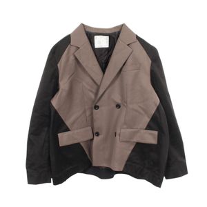 [Used] Sacai Doeskin Mix Jacket Wool Jacket for Men, Used B
