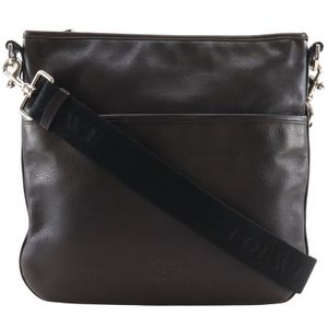 LOEWE Anagram 单肩包/斜挎包 黑色皮革 适合斜挎、肩背 拉链款 男士【二手】