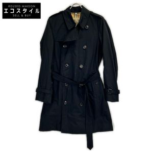 Burberry Black THE CHELSEA Trench Coat, Size 48 [Used]