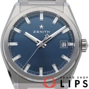 Zenith Defy Classic Watch 41mm Blue 95.9000.670/51.M9000 Box Warranty Titanium Men's Watch Blue Polished Excellent Condition [Used]