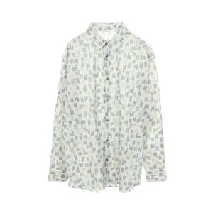 [Used] Hermes Coups de Goua'H Long-Sleeve Cotton Shirt for Men - Used A