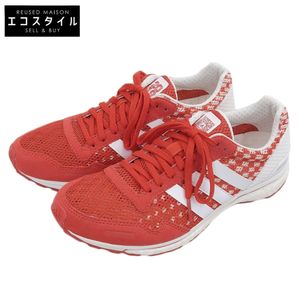 Adidas ADIZERO JAPAN BOOST 3 sneakers, like new, women's, RED x white, size 23.0cm, CM7430 5(US) [Used]