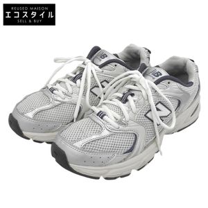New Balance running shoes/sneakers for men, silver x navy, size 25.5cm, MR530KA, size 7.5 (US) [Used]