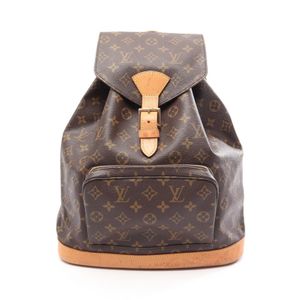 【二手】LOUIS VUITTONMontsouris GM 雙肩包，Monogram M51135，PVC塗層帆布和皮革，女士款，二手 B