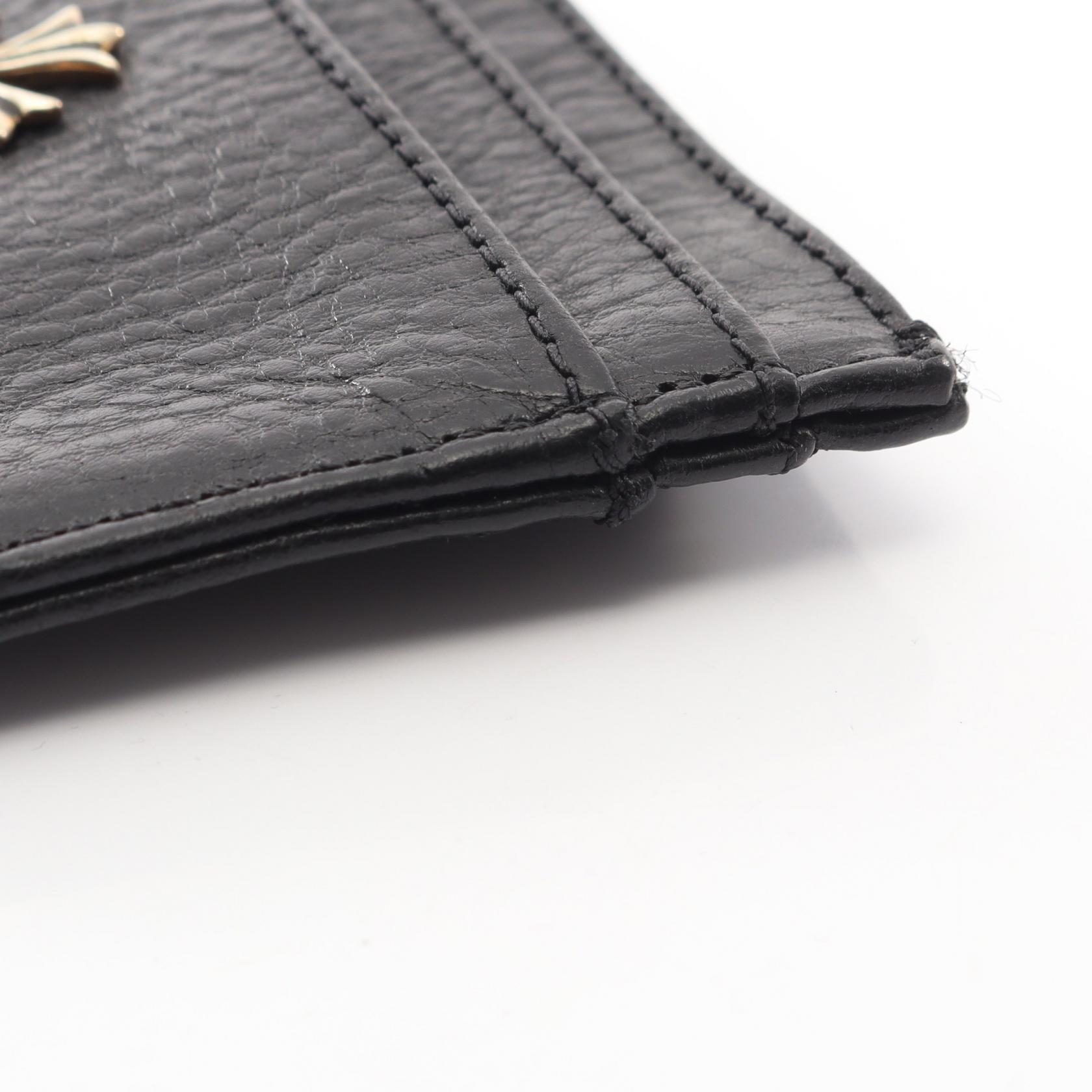 Used] Chrome Hearts CHROME HEARTS Card Case CH Cross Leather Card