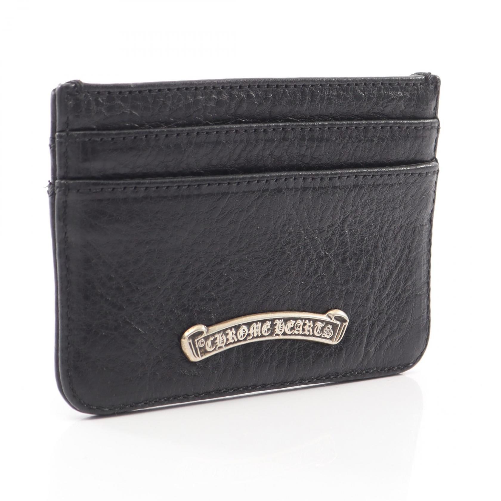Used] Chrome Hearts CHROME HEARTS Card Case CH Cross Leather Card