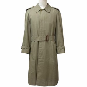 Excellent condition □ Burberrys vintage trench coat with Nova check lining and wool lining, khaki, men's size 92-170