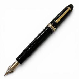 Excellent condition □ MONTBLANC Montblanc Vintage 1960s Meisterstück 149 Cap Type Fountain Pen, 14C B Nib, Black Gold, Men's