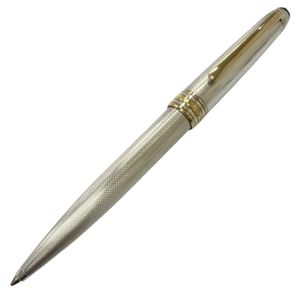 Mint condition □ MONTBLANC Meisterstück Solitaire SV925 Twist-action Ballpoint Pen, Silver/Gold, Made in Germany, Weight 40g, Men's, Writing Tested