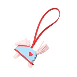 [Used] Hermes Charm Rodeo PM Robeo Coeur Rose Darling Rouge Ladew Celeste Rose Darling/Rouge Ladew Other Rodeo Robeo Coeur PM Rose Darling/Rouge Ladew/Celeste