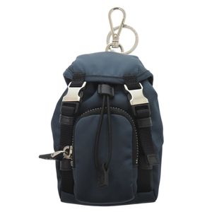 미사용급 Prada
 키홀더/키링 백팩 키홀더/키링
 나일론/나일론 네이비 0419
【중고】PRADA 여성용