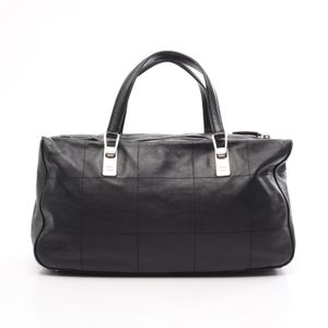 [Used] Chanel CHANEL Handbag Chocolate Bar Black Lambskin (Sheepskin) Chocolate Bar Boston Bag Women's Used B