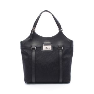 [Used] Dior Street Chic Trotter Tote Bag, Black Canvas Leather, Men's, Used A