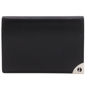 Dunhill business card holder WN4000A, calfskin, black, open type, men's [used]