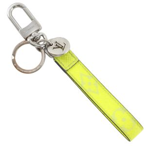 루이비통 LOUIS VUITTON 키홀더/키링 슬림 드래곤느 타이가라마 M01189 모노그램 캔버스 x 타이가 옐로우 Keychain Slim Dragonne 유니섹스 [중고]