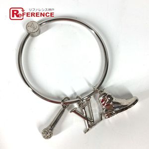 LOUIS VUITTON OB0199 마이크 라인스톤 스니커즈 포르트 클레 라운드 링 키홀더/키링